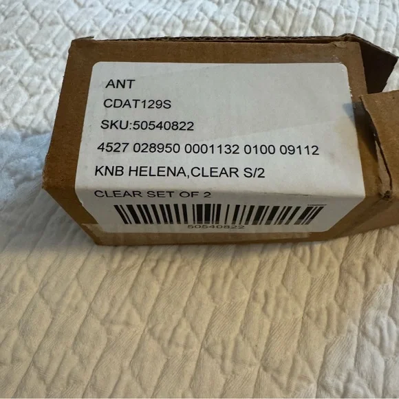 Anthropologie Helena Knobs - Glass and Gold Drawer Knobs - Picture 4 of 4